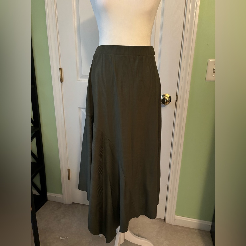 Express Asymmetrical Olive Skirt